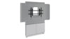 DISPLAY STAND FLOOR TO WALL BASE SINGLE DISPLAY MEDIUM 42-55IN WHITE