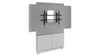 DISPLAY STAND FLOOR TO WALL BASE SINGLE DISPLAY X-LARGE 65-75IN WHITE