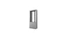 65" Back to Back Floor Standing Totem / Portrait Kiosk - Silver