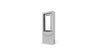 65" Floor Standing Totem/Portrait Kiosk Back to Back Silver