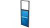 Dual Sided Ceiling Window Display Mounts Kiosk Black