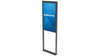 Dual Sided Floor Window Display Mount Black