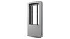 Back to Back Kiosk 42" Silver