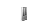65" SINGLE Floor Standing Totem/Portrait Kiosk Silver