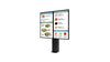 Portrait Digital Signage Menu Board Kiosk for Dual Outdoor 55" Displays