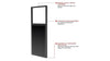 Dual Sided Ceiling Window Display Mounts Kiosk Black
