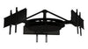 Multi-Display Ceiling Mount with Three Telescoping Arms