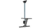 1m Flat panel single screen ceiling kit with tilt max weight 60kg - Zinc