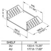 3U Vented Rack Shelf