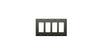 Quadruple Cover Plate - Black 7 Year Warranty