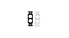 Double plate for standard and specialty connectors 7 Year Warranty