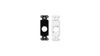 Single plate for standard and specialty connectors 7 Year Warranty