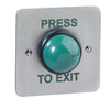 STP STP-SPB004F Flush Mount Green Dome Press to Exit Button