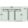 Ultra slim flat-to-wall mount for ultra thin screens 40" - 80" max weight 68kg - Black