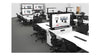 Single 55" Retracting screen stand solution