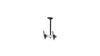 Single Display Ceiling Kit 1m