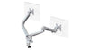 Ascend Dual Gas Arm with Desk Clamp - Silver