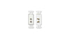 Dual RCA Jacks on Decora&reg; Wall Plate - Solder type 7 Year Warranty