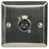 XLR Steel Wallplate