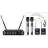 XU Series UHF Microphone Systems 4 Channel Combo